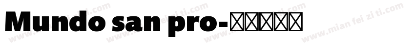 Mundo san pro字体转换